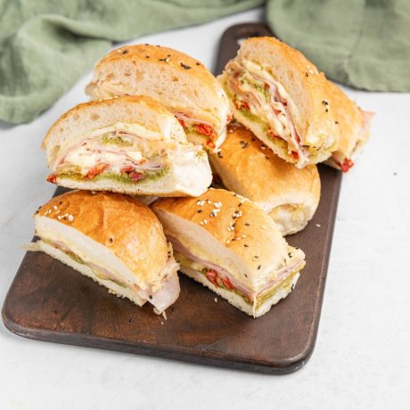 Warm Ham and Cheese Pull-Apart Rolls